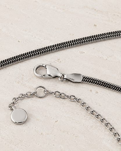 Herringbone Chain (Silver) -3mm