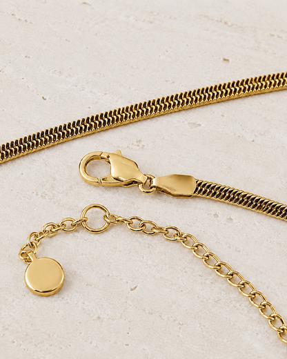 Herringbone Chain (Gold) -3mm