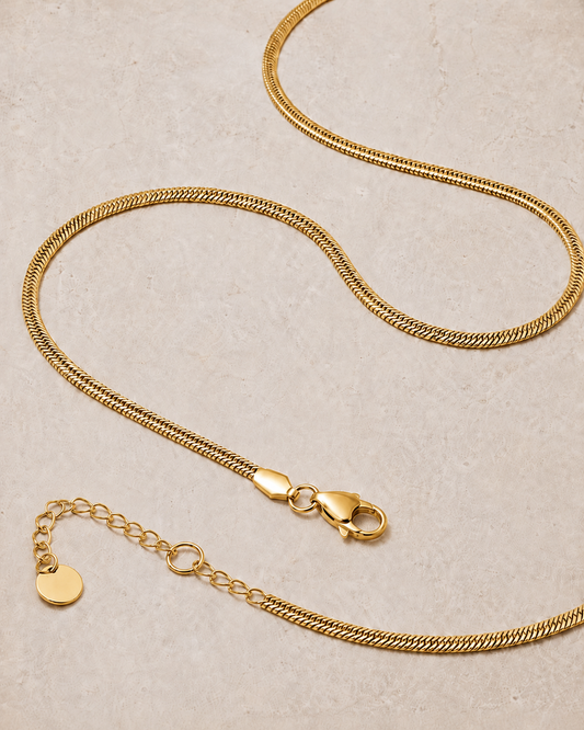 Herringbone Chain (Gold) -3mm