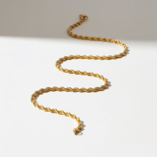 Gold Rope Chain 3mm